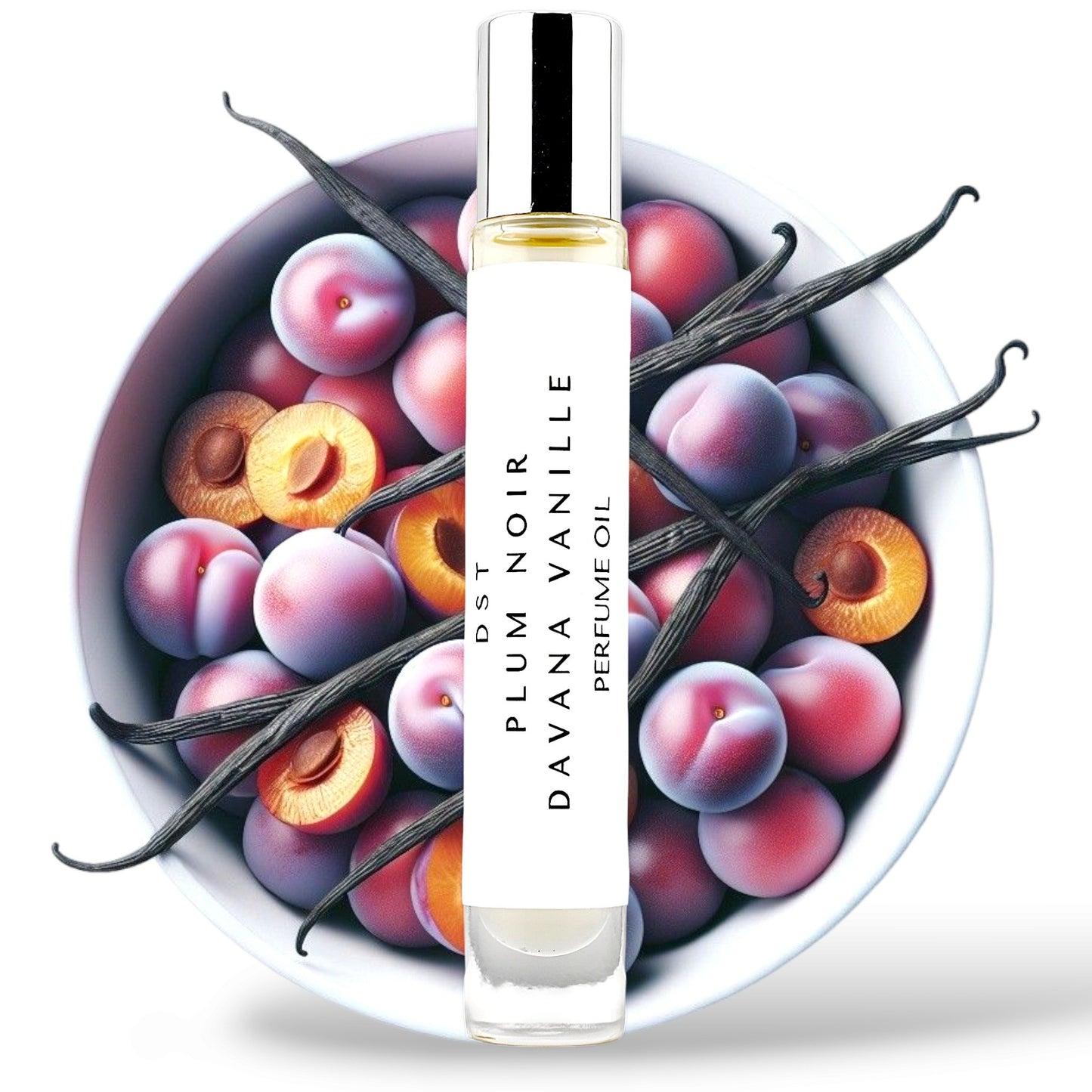 Plum Noir & Davana Vanille Perfume Oil Roll-On