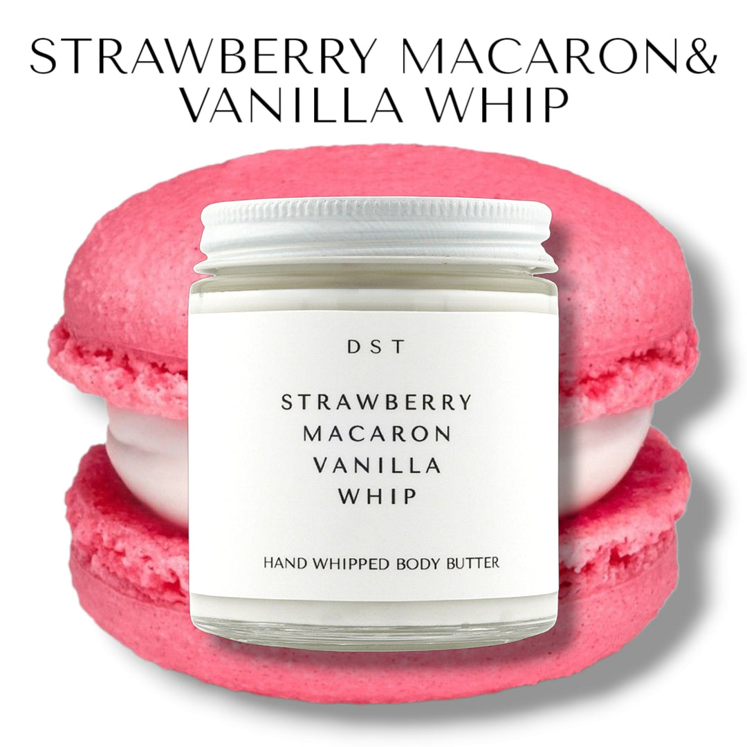 Strawberry Macaron Vanilla Whip Hand Whipped Body Butter