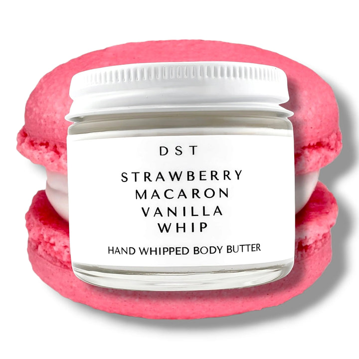 Strawberry Macaron Vanilla Whip Hand Whipped Body Butter
