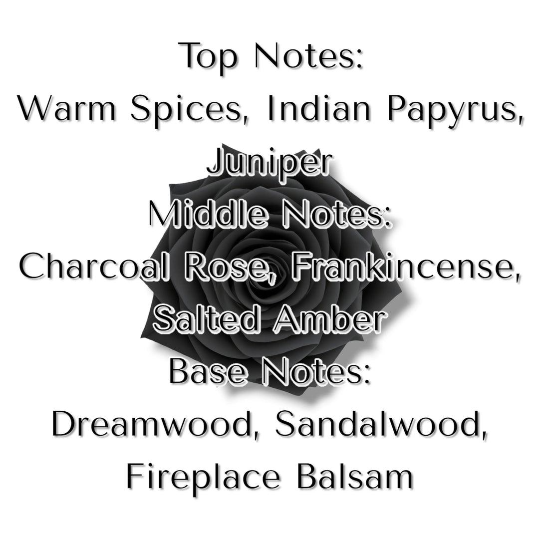 Charcoal Rose & Fireplace Balsam Perfume Oil Roll-On